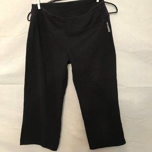 Reebok Black Capri Workout Pants